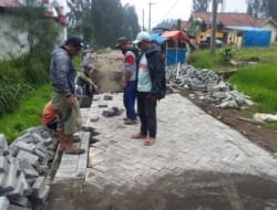 Jalan Diperbaiki, Kades Sandi bersama Warga Ledok Ombo Ucapkan Terima Kasih ke Anggota DPRD Fraksi Golkar Joko Wahyudi