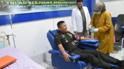 Kodim 1002/HST Gelar Donor Darah, 45 Kantong Darah Terkumpul