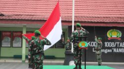 Kodim 1008/Tabalong Laksanakan Upacara Bendera, Dandim Sebut Sebagai Wujud Disiplin dan Nasionalisme