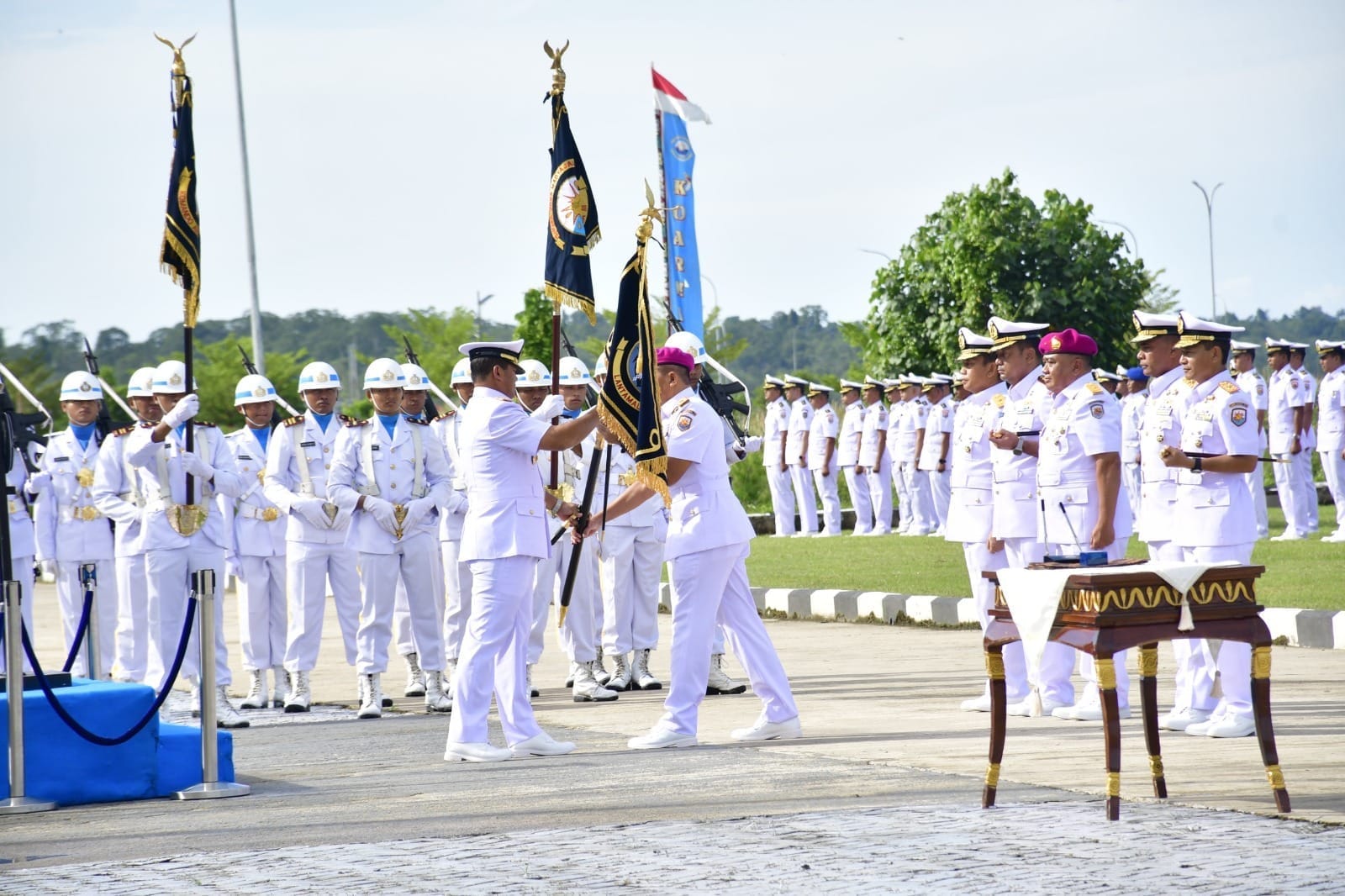 Komandan Pasmar 3 Hadiri Upacara Sertijab Tiga Jabatan Jajaran Koarmada III