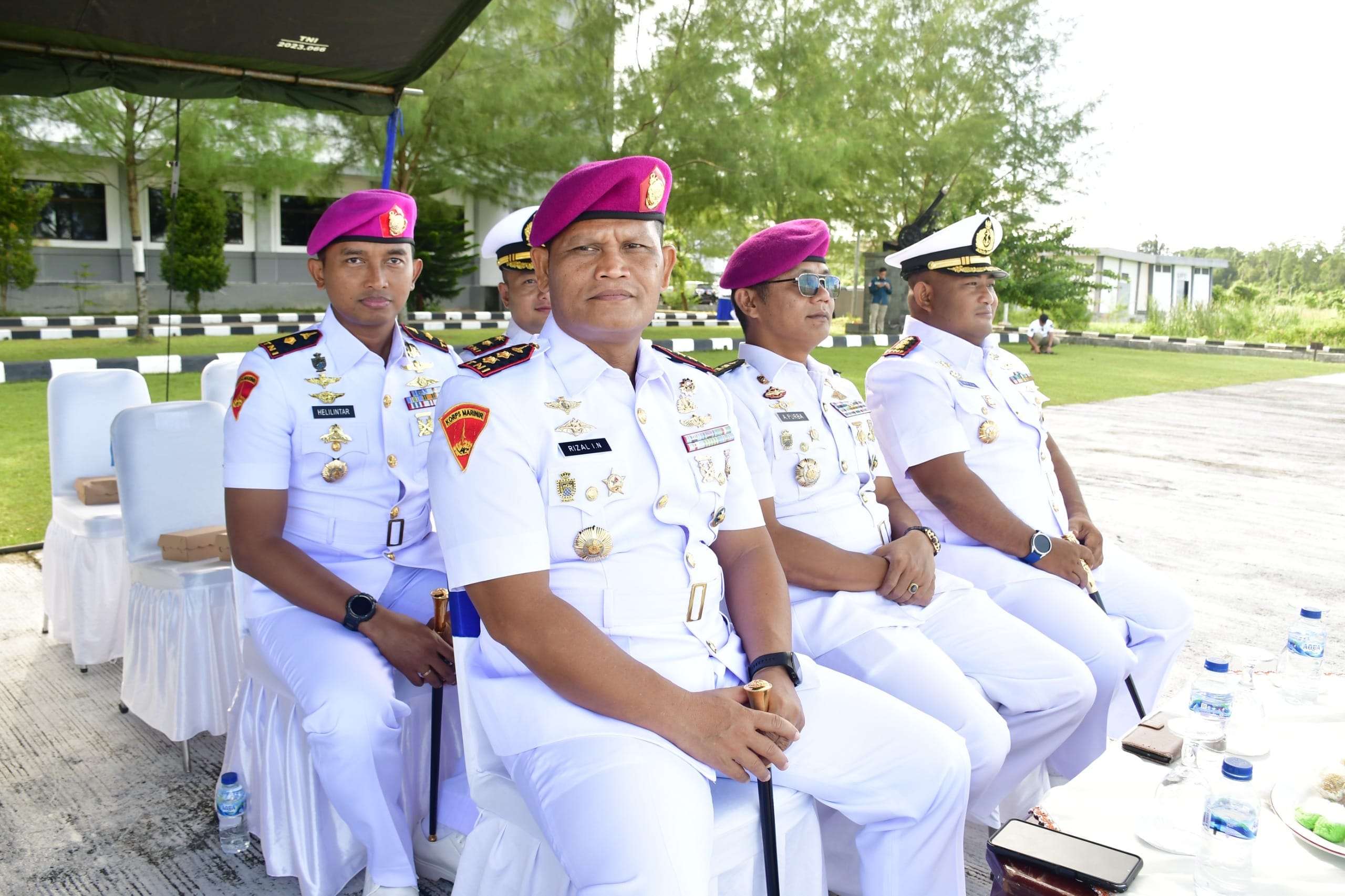 Danyonmarhanlan XIV Sorong Hadiri Sertijab Tiga Jabatan Jajaran Koarmada III