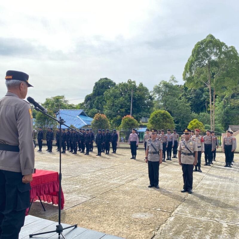 Polres Maybrat, Gelar Upacara Pelantikan Jabatan KabagRen dan Sertijab Kapolsek Ayamaru Utara