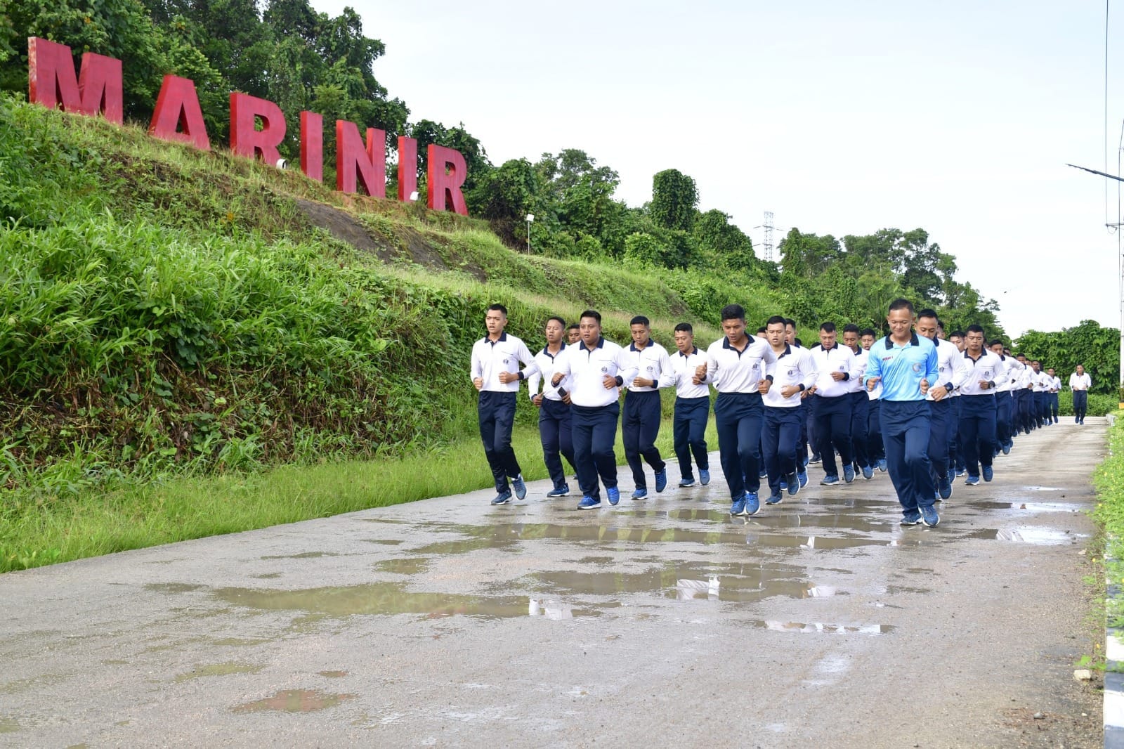 Prajurit Petarung Denmako Pasmar 3, Laksanakan Senam Kesegaran Jasmani 88+