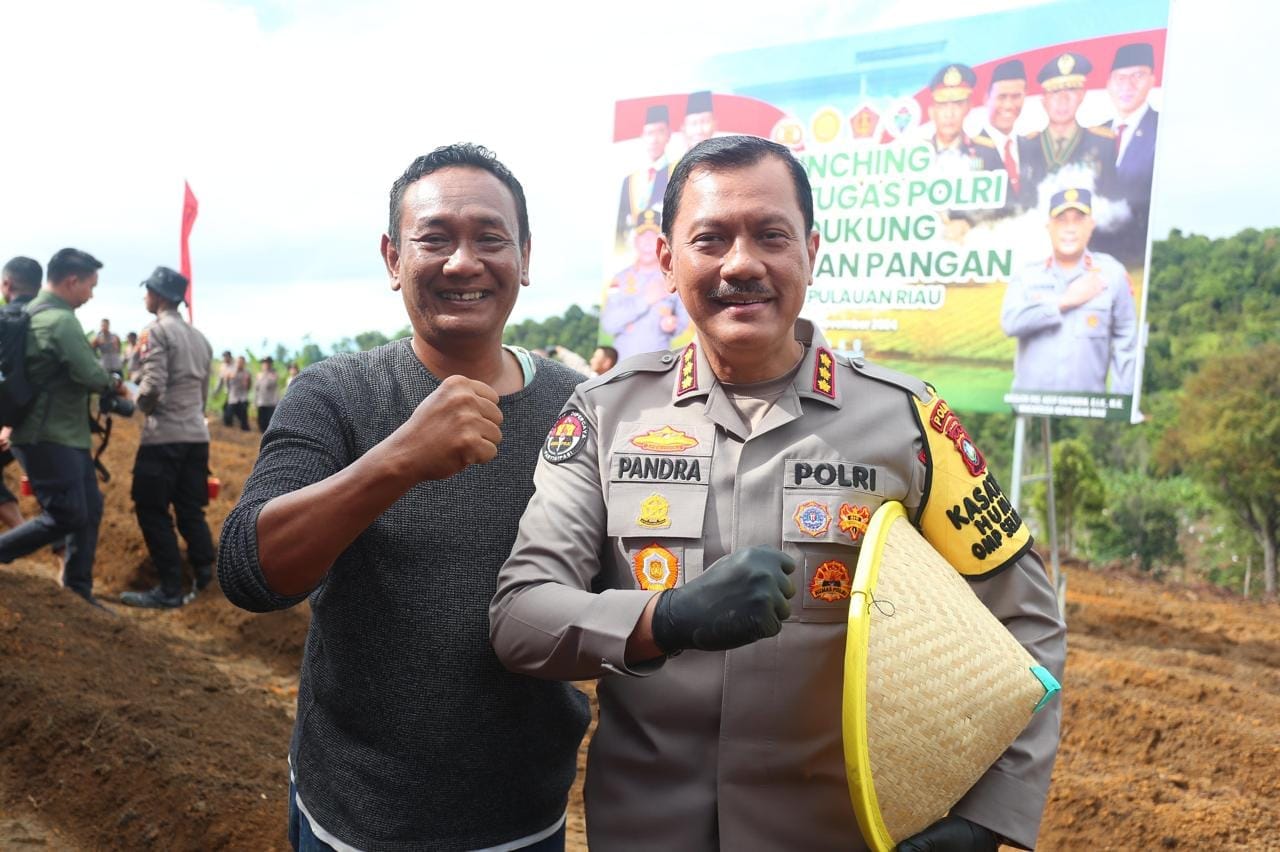 DUKUNG KETAHANAN PANGAN NASIONAL, POLDA KEPRI AKAN TANAM 30.000 BIBIT JAGUNG