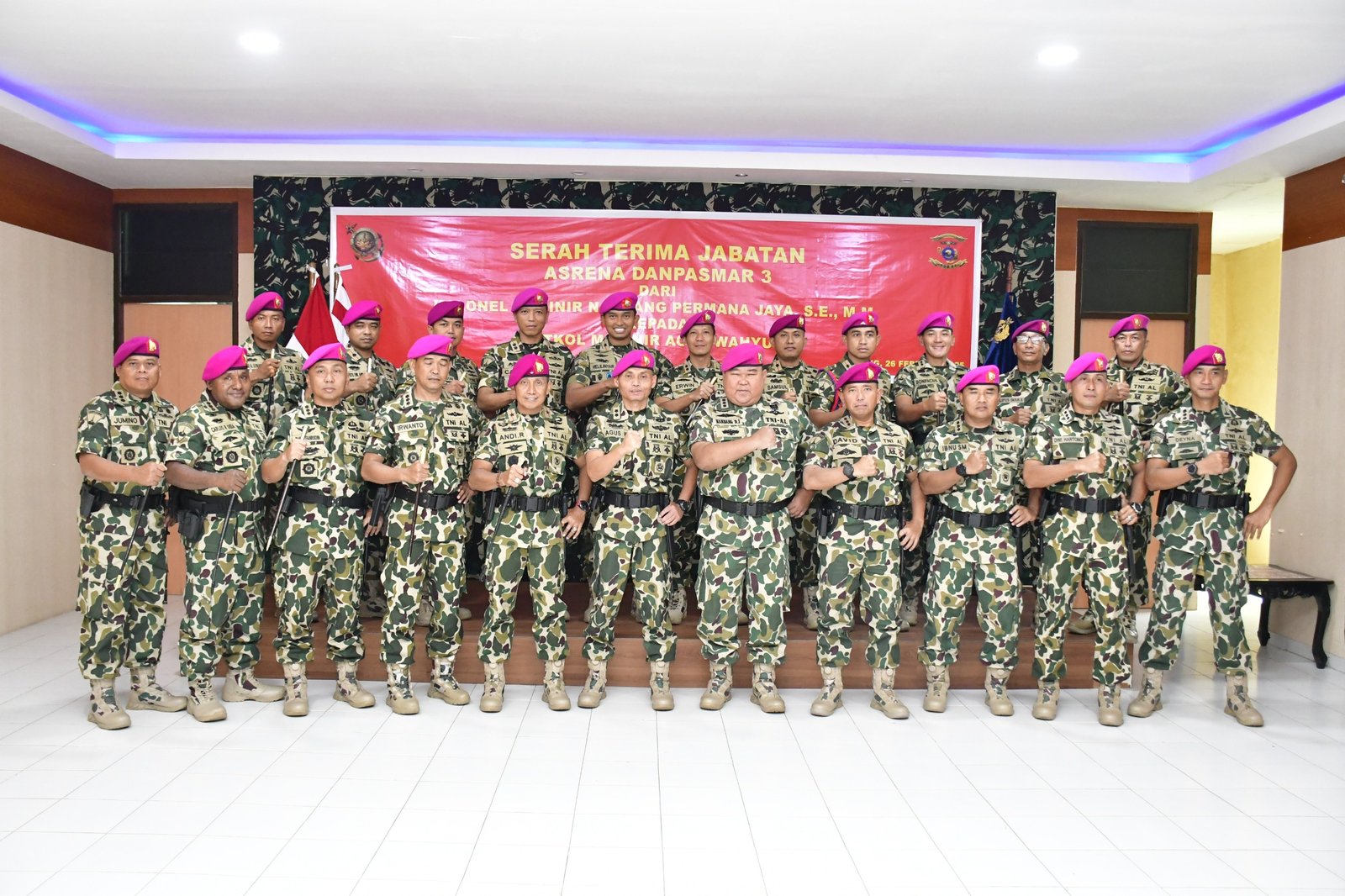 Komandan Pasmar 3, Pimpin Sertijab Asrena Danpasmar 3