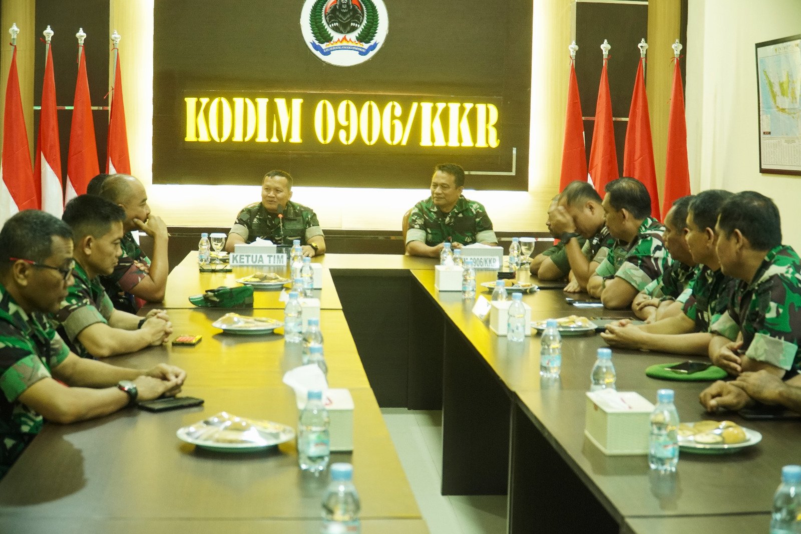 Dalam Kunjungan Kerja Tim Pengawas Audit Itdam VI/Mlw Sambangi Kodim 0906/Kkr