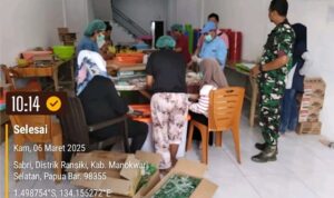 Babinsa Serda Agustab, Kawal Program Makan Bergizi Gratis hingga Distribusi ke Sekolah-Sekolah