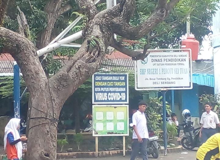 SMP Negeri 1 Percut Sei Tuan, Diduga Kuat Membuat Laporan Fiktif Dan Mark-Up Penggunaan Dana BOS Untuk Tahun 2023 Dan 2024.
