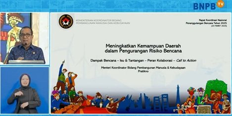 Senkom, Dukung Penguatan Kapasitas Daerah dalam Pengurangan Risiko Bencana di Rakornas BNPB 2025