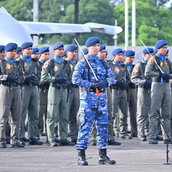 Upacara Peringatan HUT Ke-79 TNI AU Gabungan Makassar Di Laksanakan Di Lanud Sultan Hasanuddin