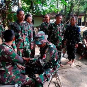 Kodim 0811/Tuban Gelar Penilaian Siap Jasmani Militer (PSJM) Materi Renang Militer