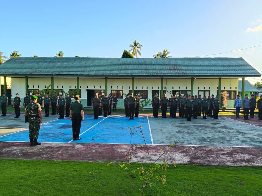 Personel Kodim 1505/Tidore Laksanakan Apel Kembali Cuti Lebaran Gelombang ke-2