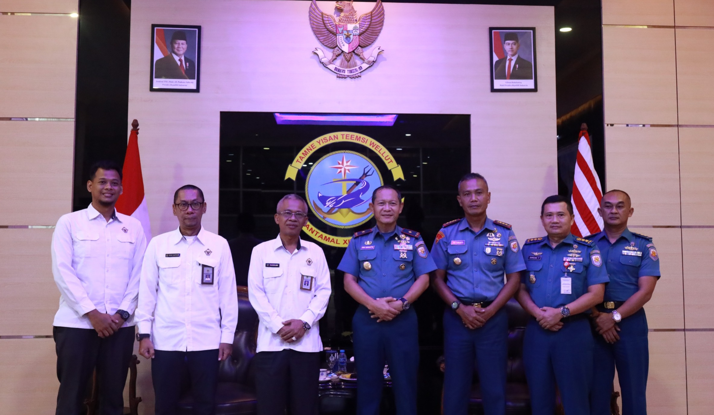 Pererat Sinergi Pengawasan Keuangan Negara: Danlantamal XIV Sorong Tegaskan Komitmen Transparansi di Hadapan Kepala BPK Papua Barat Daya