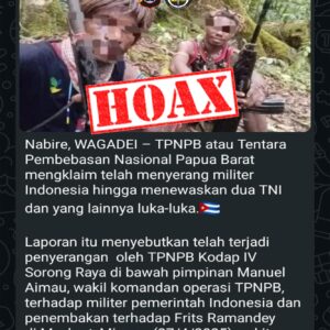 Jangan Terprovokasi Hoaks!!! Operasi di Teluk Bintuni Fokus Pencarian Iptu Tomi S. Marbun, Bukan Kontak Senjata Masif