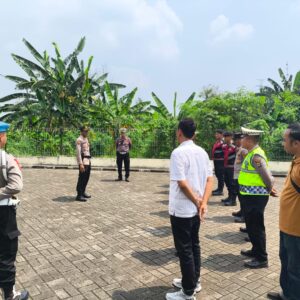Apel Pengamanan Kunjungan Kerja Gubernur Banten di Kawasan Industri Cikupa Mas Berlangsung Lancar