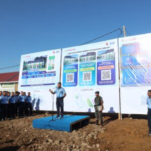 Memotivasi Prajurit Miliki Rumah Non Dinas, Danlanud Sultan Hasanuddin Tinjau Lokasi Perumahan Subsidi Di Maros