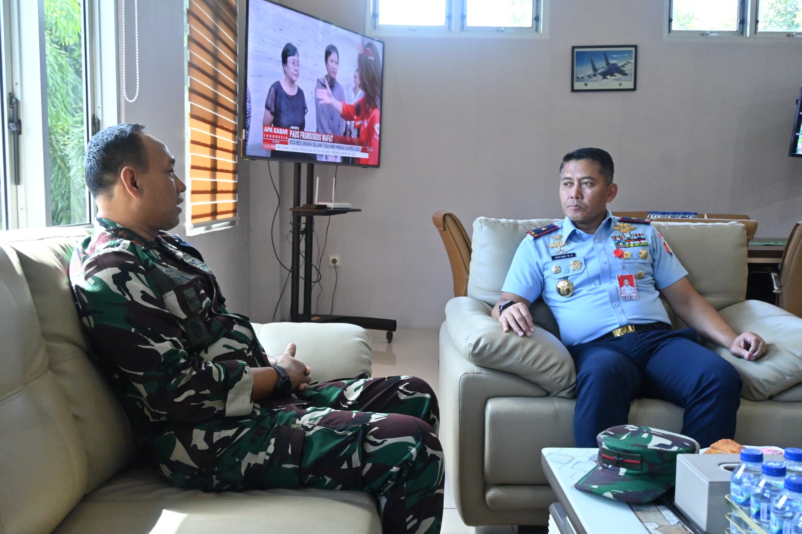 Danlanud Sultan Hasanuddin Terima Kunjungan Danpuslat Kodiklat TNI
