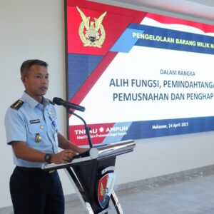 Personel Lanud Sultan Hasanuddin Ikuti Sosialisasi Penghapusan BMN dan Asistensi SIMAK BMN Tahun 2025