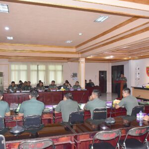 Danrem 091/ASN Terima Paparan Kesiapan TMMD ke-124 TA 2025