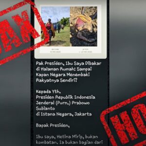 Isu Pembakaran Mama Hertina oleh TNI adalah Hoaks: Faktanya Dibunuh Kelompok Separatis OPM