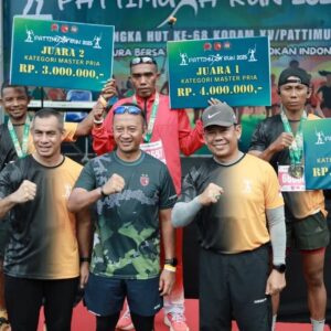 Pattimura Run 2025: Serka Amir Said Harumkan Nama Kodim 1505 Tidore