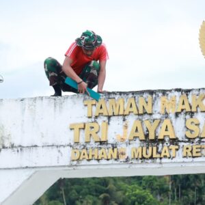 HUT ke-7 Pasmar 3, Yonmarhanlan XIV Prajurit Petarung Marinir Gelar Karya Bakti di TMP Trijaya Sakti Sorong