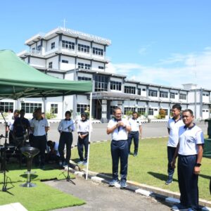 Semarakkan HUT ke-7 Koarmada III, Lantamal XIV Laksanakan Olahraga Bersama