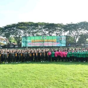 Soliditas dan Kebersamaan Kodim Ponorogo dan Polres Ponorogo Dikemas dalam Olahraga Bersama