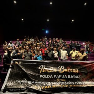 Polda Papua Barat Gelar Nonton Bersama Film “Sayap Sayap Patah 2” Bersama Organisasi Masyarakat di Manokwari