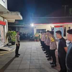 Polsek Cikupa Gelar Apel Ops Cipkon dan Patroli Malam Antisipasi Kejahatan