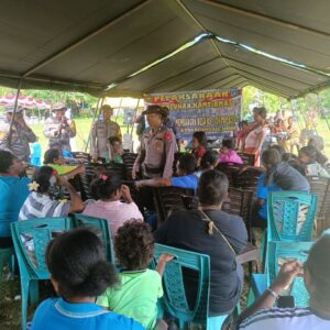 Satgas TMMD Ke-124 Kodim 1802/Sorong Gelar Penyuluhan Keamanan dan Ketertiban Masyarakat
