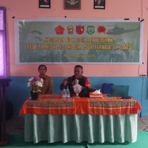 Satgas TMMD Berikan Penyuluhan Bahaya Terorisme dan Radikalisme di SMA Negeri 3 Halmahera Barat
