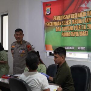 177 Calon Polisi Ikuti Tes Kesehatan Tahap II di Polda Papua Barat