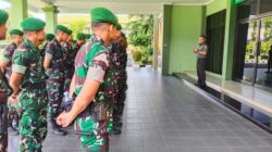 Kasrem 091/ASN Menerima Korp Raport Prajurit Batalyon Infanteri Teritorial Pembangunan