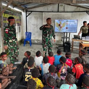 Tanamkan Semangat Pancasila, Satgas Pamtas Yonif 715/Motuliato Gelar Lomba Peringati Hari Lahir Pancasila