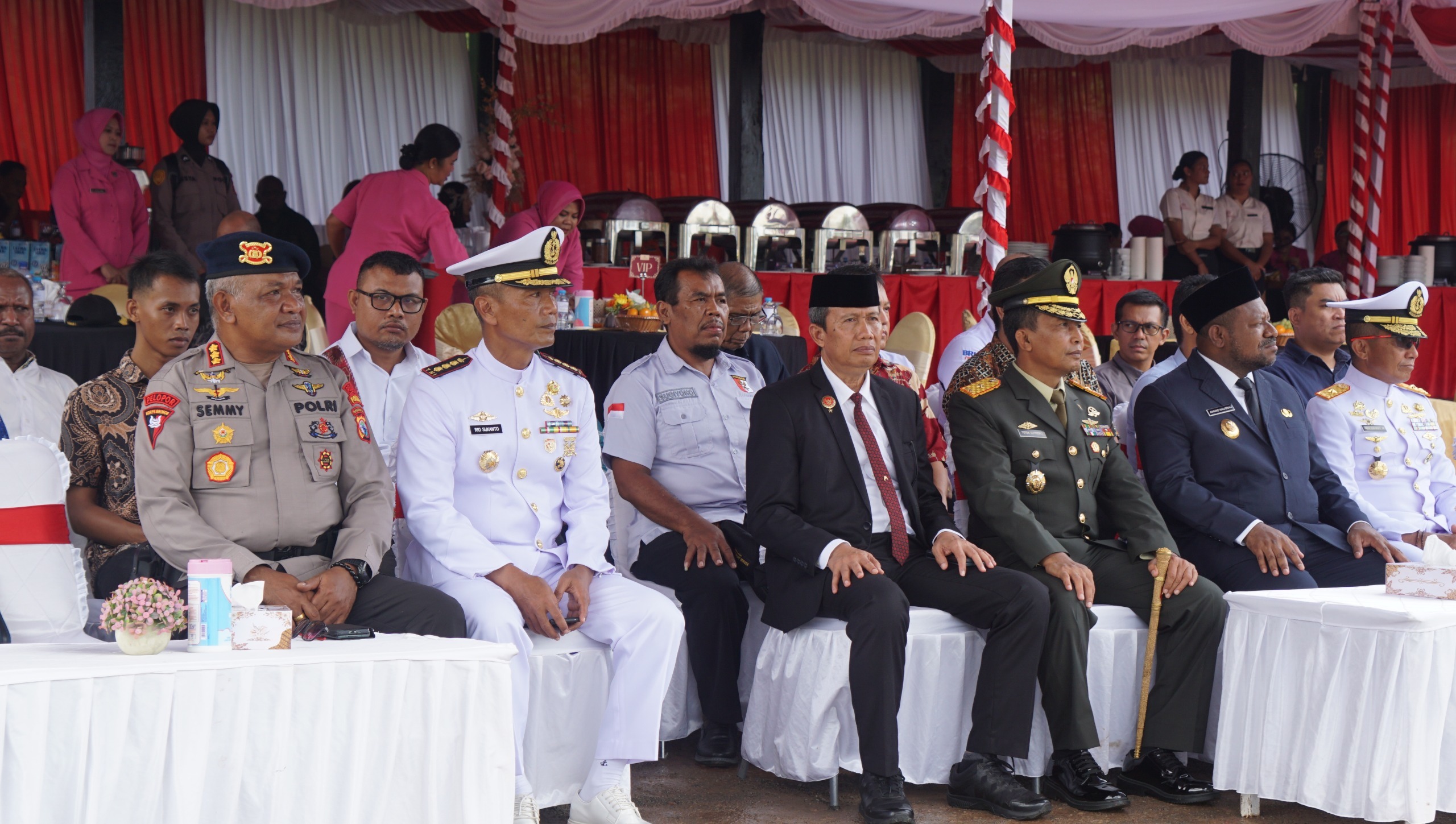 Lantamal XIV Perkuat Sinergi TNI-Polri Dalam Peresmian Satbrimob Polda Papua Barat Daya