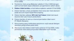 Dukung Kebijakan Stimulus Ekonomi, PELNI Berlakukan Diskon Tiket Mulai 5 Juni Besok