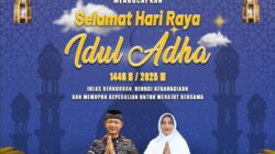 Danlantamal XIV Sorong Beserta Perwira dan Prajurit mengucapkan selamat idul adha 10 Dzulhijjah 1446 H