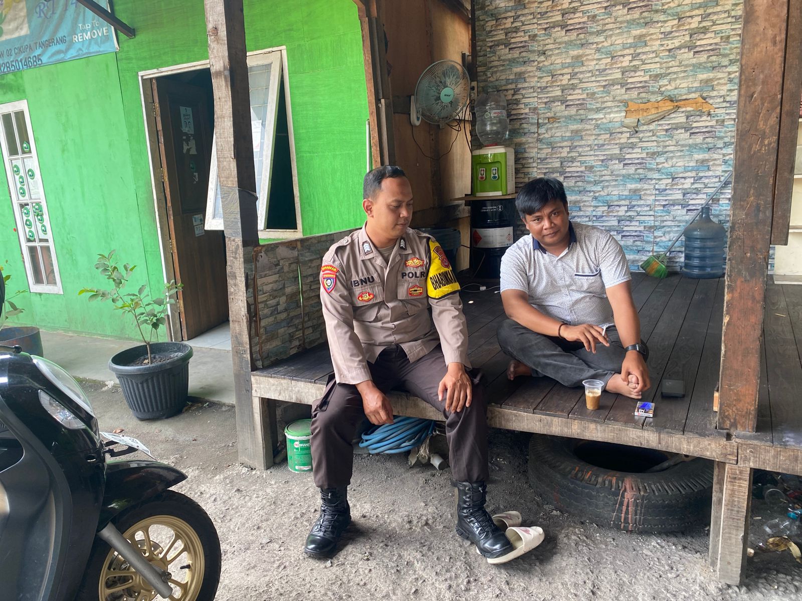 Brigadir Ibnu Dermawan Bangun Sinergi Bersama Tokoh Pemuda di Cikupa