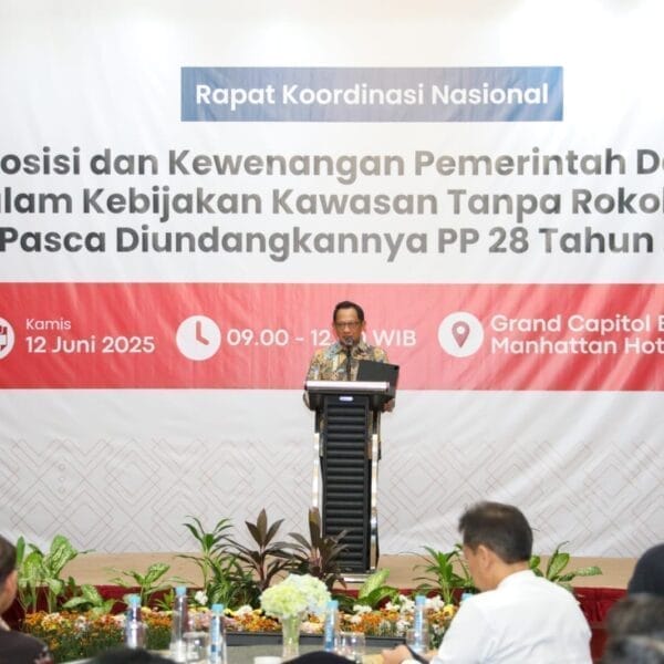 Optimalkan Kualitas Kesehatan Masyarakat, Mendagri Minta Pemda Susun Perda KTR