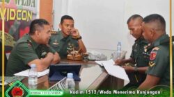 Kodim 1512/Weda Menerima Kunjungan Tim Audit Kinerja Itdam XV/Pattimura