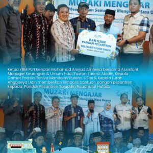 YBM PLN UP3 Kendari Luncurkan Solidarity Food Truck di Pondok Pesantren Tajuddin Raudhatul Hufadz