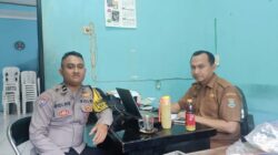 Bhabinkamtibmas Desa Sukanagara Sambang Kaur Perencanaan, Jalin Silaturahmi dan Sampaikan Himbauan Kamtibmas