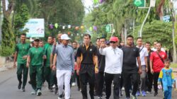 Sambut Bhayangkara Ke-79, Polres Probolinggo Kota Gelar Gebyar Jalan Santai