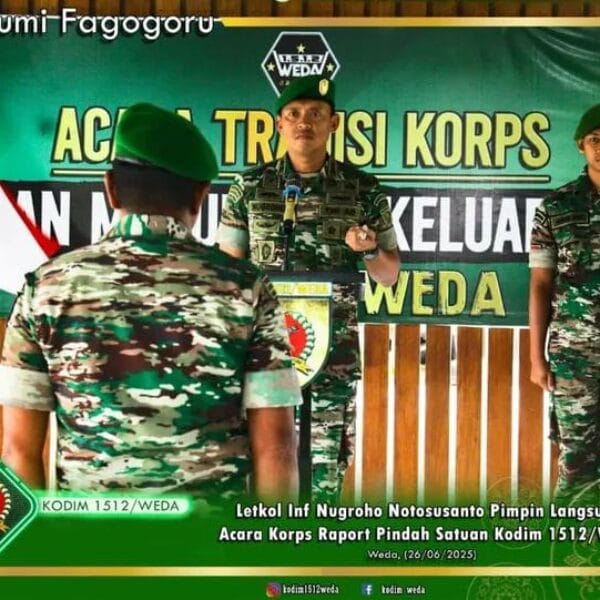 Korps Raport Pindah Satuan 1 Personel Kodim 1512/Weda