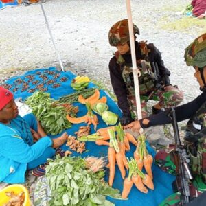 Gairahkan Ekonomi Lokal, Satgas Yonif 715/Mtl Borong Hasil Tani Gairahkan Ekonomi Lokal, Satgas Yonif 715/Mtl Borong Hasil Tani