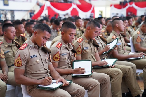 2.000 Capaja TNI-Polri Terima Pembekalan Patriotisme dari Menhan RI