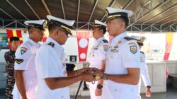 Satrol Lantamal XIV Gelar Upacara Sertijab Komandan KRI Bawal 875, Wujudkan Estafet Kepemimpinan Strategis