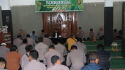 Tingkatkan Ketakwaan, Polres Nganjuk Gelar Binrohtal di Masjid Al-Ikhlas