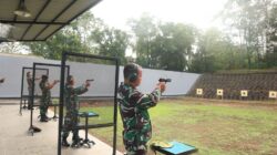 Tingkatkan Kemampuan Prajurit, Lanud Sultan Hasanuddin Gelar Latihan Menembak Pistol